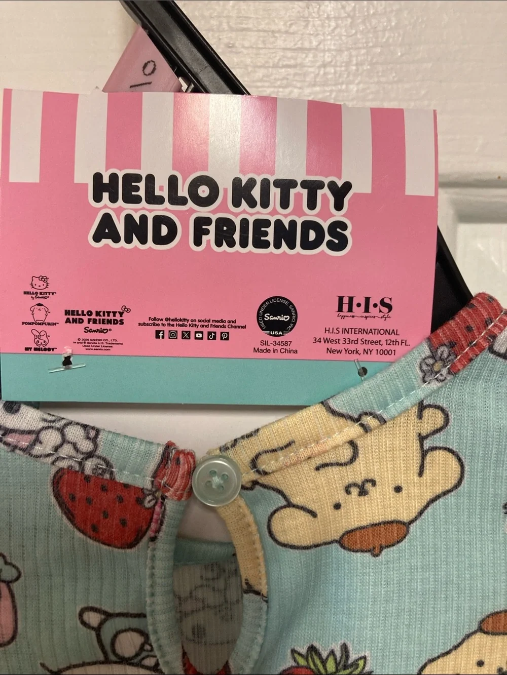 Hello Kitty & Friends Aqua Tulle Baby One-Piece Dress